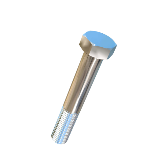 Titanium 1-1/8-7 X 7 inch UNC Allied Titanium Hex Head Bolt (No Dimple)